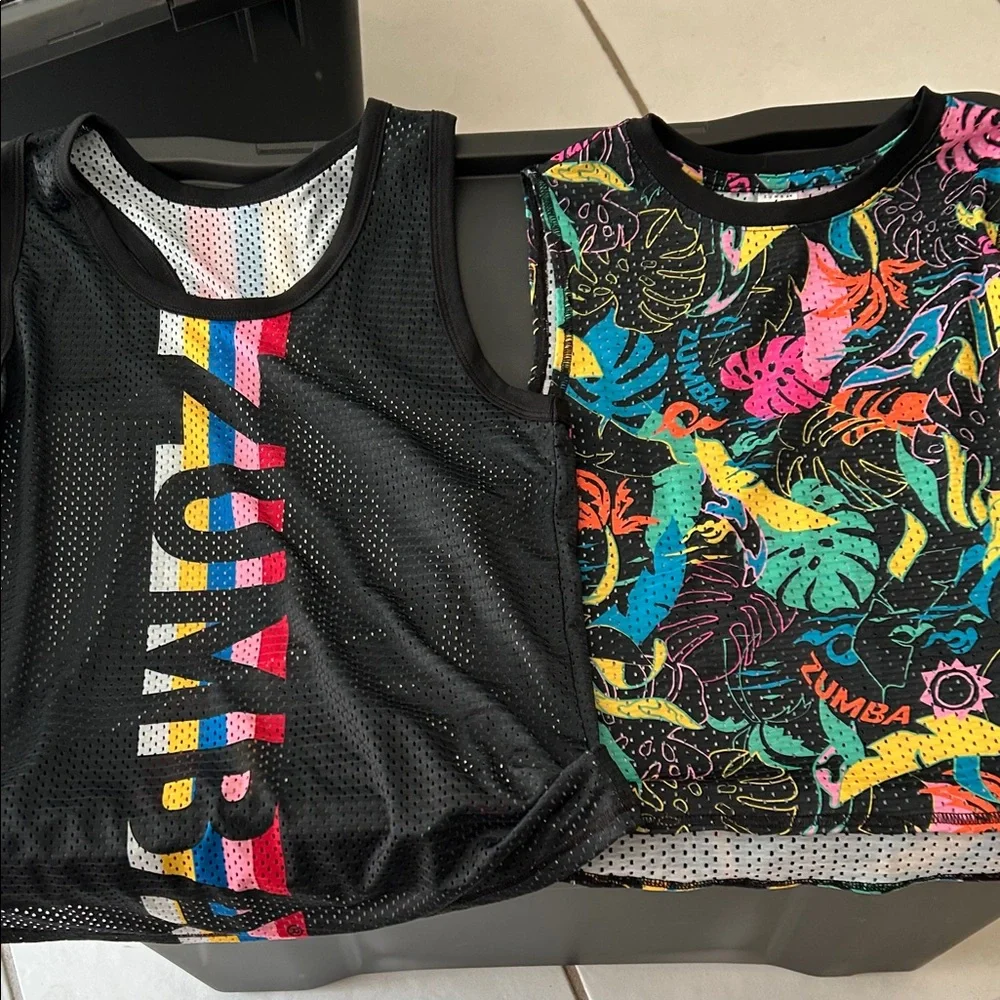 Two Zumba Colorful Tanks - Picture 1 of 6